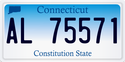CT license plate AL75571