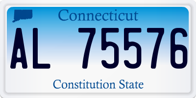 CT license plate AL75576