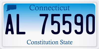 CT license plate AL75590