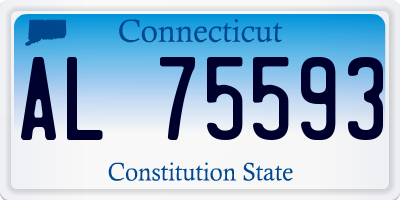 CT license plate AL75593