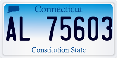 CT license plate AL75603