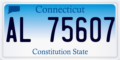 CT license plate AL75607