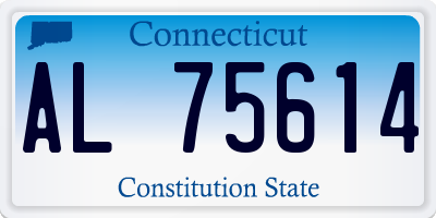 CT license plate AL75614