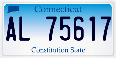 CT license plate AL75617