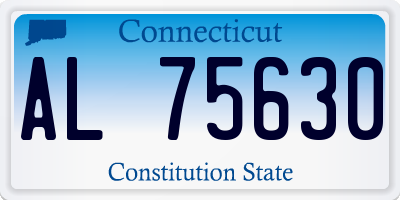 CT license plate AL75630