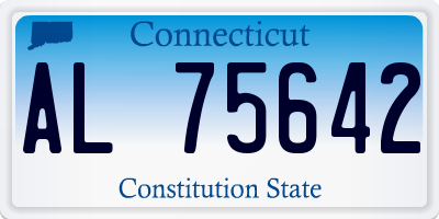 CT license plate AL75642