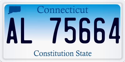 CT license plate AL75664