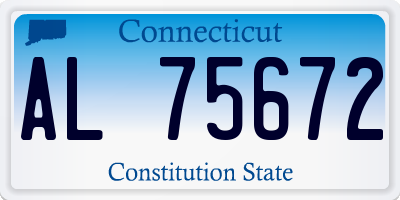 CT license plate AL75672