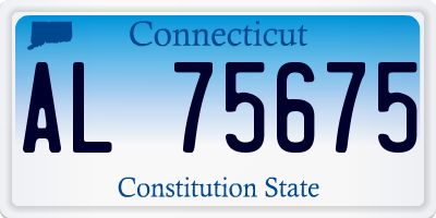 CT license plate AL75675
