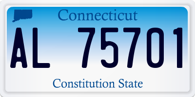 CT license plate AL75701