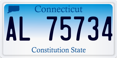 CT license plate AL75734