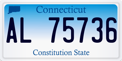 CT license plate AL75736