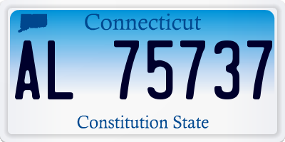 CT license plate AL75737