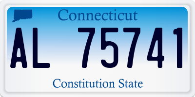 CT license plate AL75741