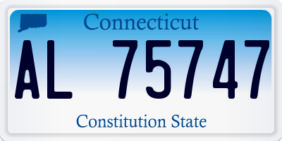CT license plate AL75747
