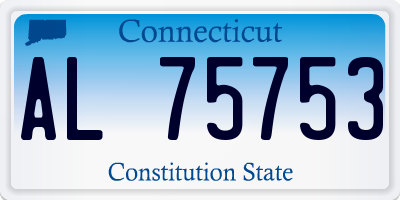 CT license plate AL75753