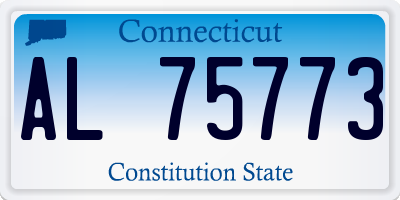 CT license plate AL75773