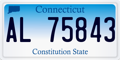 CT license plate AL75843