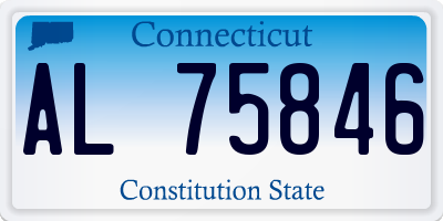 CT license plate AL75846
