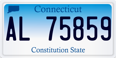 CT license plate AL75859