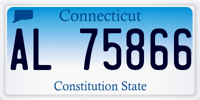 CT license plate AL75866