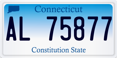 CT license plate AL75877