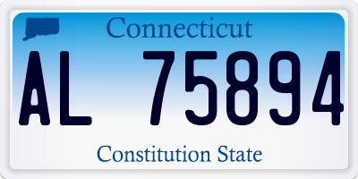 CT license plate AL75894