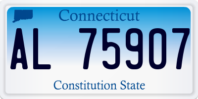 CT license plate AL75907