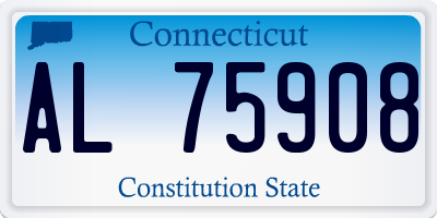 CT license plate AL75908