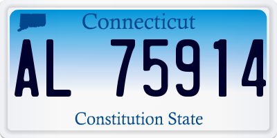 CT license plate AL75914