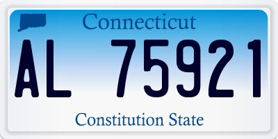 CT license plate AL75921