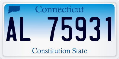 CT license plate AL75931