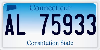 CT license plate AL75933