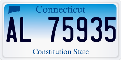 CT license plate AL75935