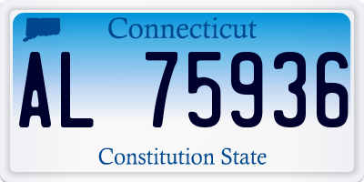 CT license plate AL75936