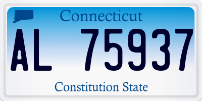 CT license plate AL75937