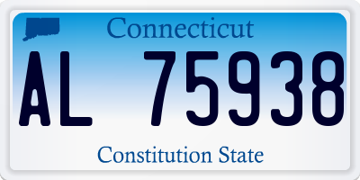 CT license plate AL75938