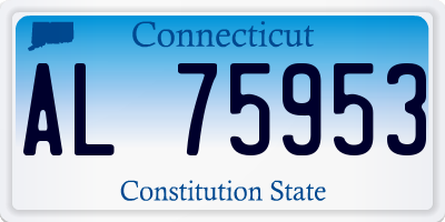 CT license plate AL75953