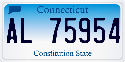 CT license plate AL75954