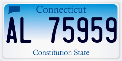 CT license plate AL75959