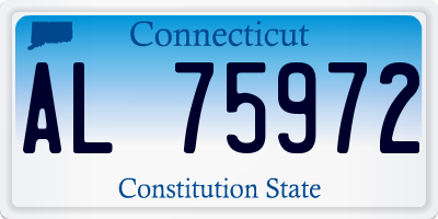 CT license plate AL75972