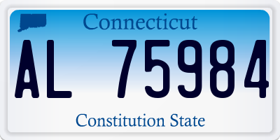 CT license plate AL75984