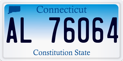 CT license plate AL76064