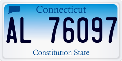 CT license plate AL76097