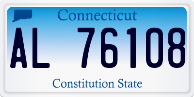 CT license plate AL76108