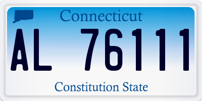 CT license plate AL76111