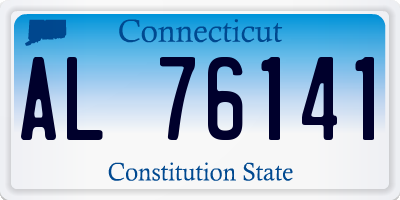 CT license plate AL76141