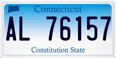 CT license plate AL76157