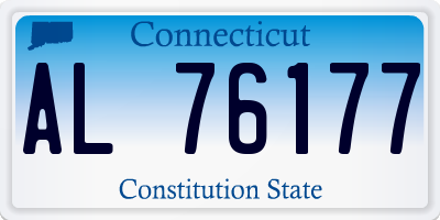 CT license plate AL76177