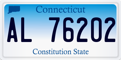 CT license plate AL76202